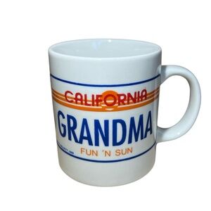 1989 Vintage California Grandma Ceramic Mug Shanty Coffee Mug